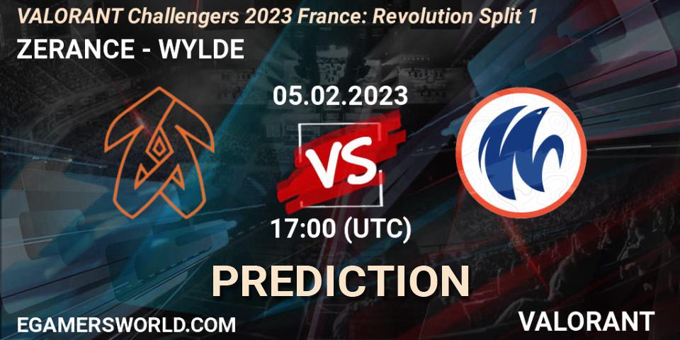 Pronósticos ZERANCE - WYLDE. 05.02.23. VALORANT Challengers 2023 France: Revolution Split 1 - VALORANT