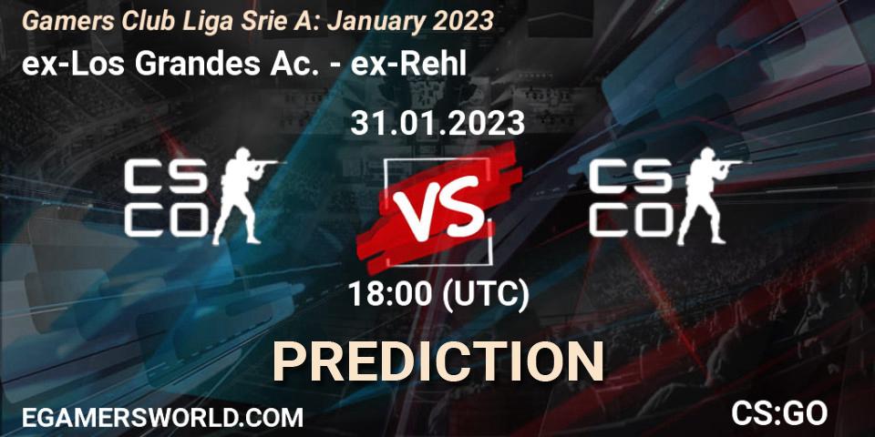 Pronósticos ex-Los Grandes Ac. - ex-Rehl. 31.01.23. Gamers Club Liga Série A: January 2023 - CS2 (CS:GO)