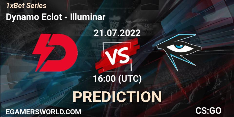 Pronósticos Dynamo Eclot - Illuminar. 21.07.2022 at 16:00. 1xBet Series - Counter-Strike (CS2)