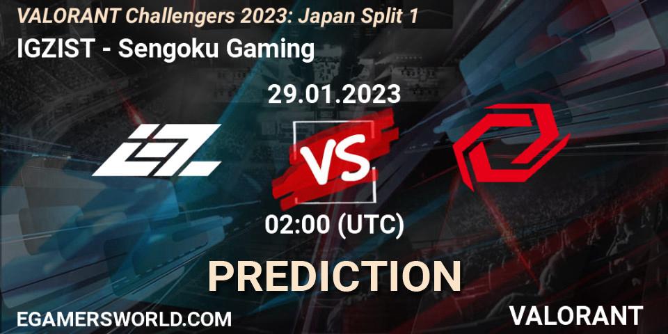 Pronósticos IGZIST - Sengoku Gaming. 29.01.23. VALORANT Challengers 2023: Japan Split 1 - VALORANT