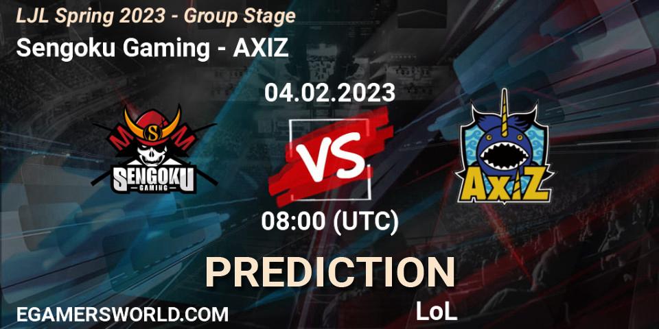 Pronósticos Sengoku Gaming - AXIZ. 04.02.23. LJL Spring 2023 - Group Stage - LoL