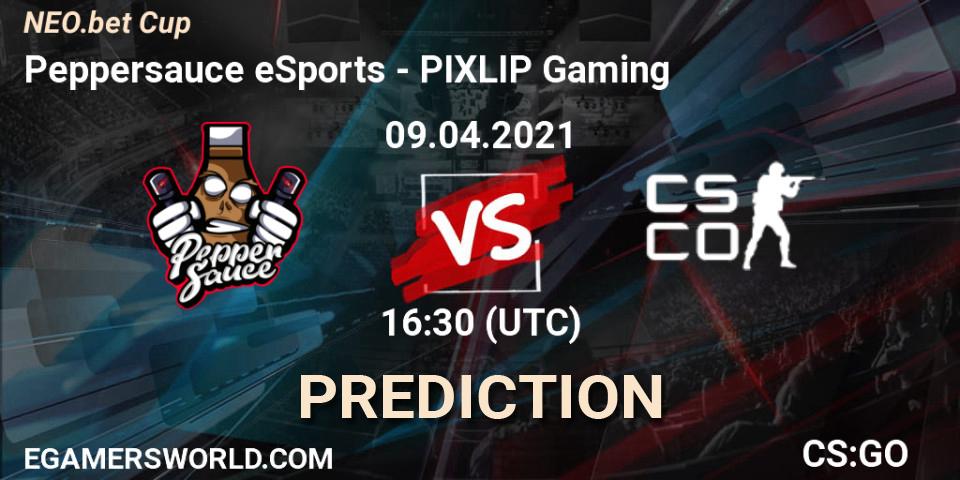 Pronósticos Peppersauce eSports - PIXLIP Gaming. 10.04.2021 at 14:00. NEO.bet Cup - Counter-Strike (CS2)