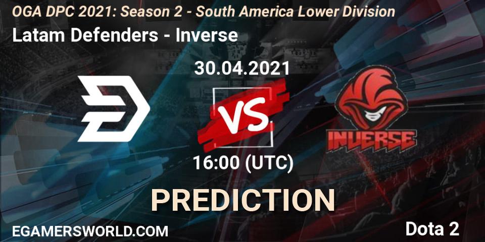 Pronósticos Latam Defenders - Inverse. 30.04.2021 at 16:00. OGA DPC 2021: Season 2 - South America Lower Division - Dota 2