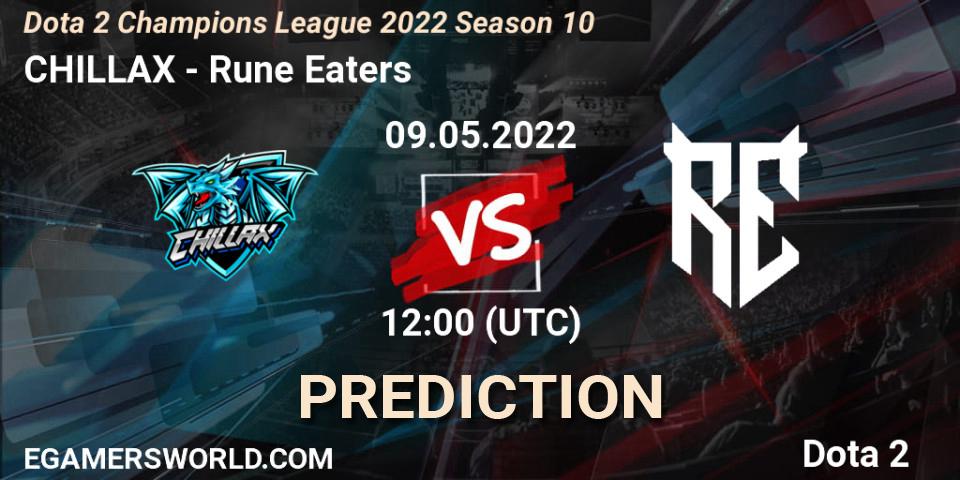 Pronósticos CHILLAX - Rune Eaters. 09.05.22. Dota 2 Champions League 2022 Season 10 - Dota 2