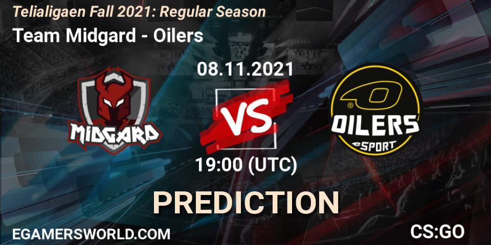 Pronósticos Team Midgard - Oilers. 08.11.2021 at 19:00. Telialigaen Fall 2021: Regular Season - Counter-Strike (CS2)