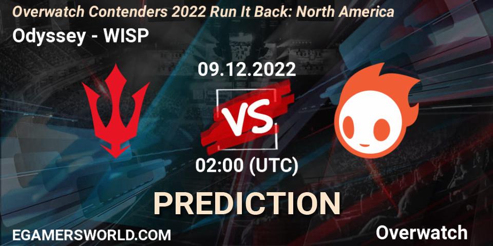Pronósticos Odyssey - WISP. 09.12.2022 at 02:00. Overwatch Contenders 2022 Run It Back: North America - Overwatch