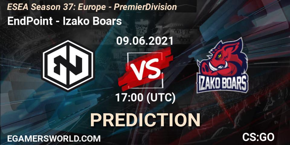 Pronósticos EndPoint - Izako Boars. 09.06.21. ESEA Season 37: Europe - Premier Division - CS2 (CS:GO)