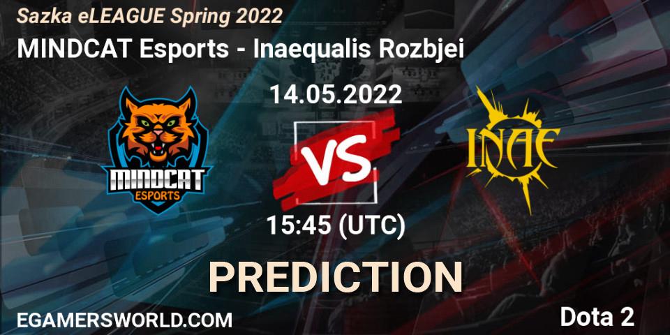 Pronósticos MINDCAT Esports - Inaequalis Rozbíječi. 14.05.2022 at 15:43. Sazka eLEAGUE Spring 2022 - Dota 2