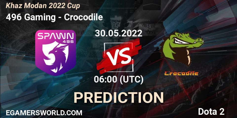 Pronósticos 496 Gaming - Crocodile. 30.05.2022 at 07:14. Khaz Modan 2022 Cup - Dota 2