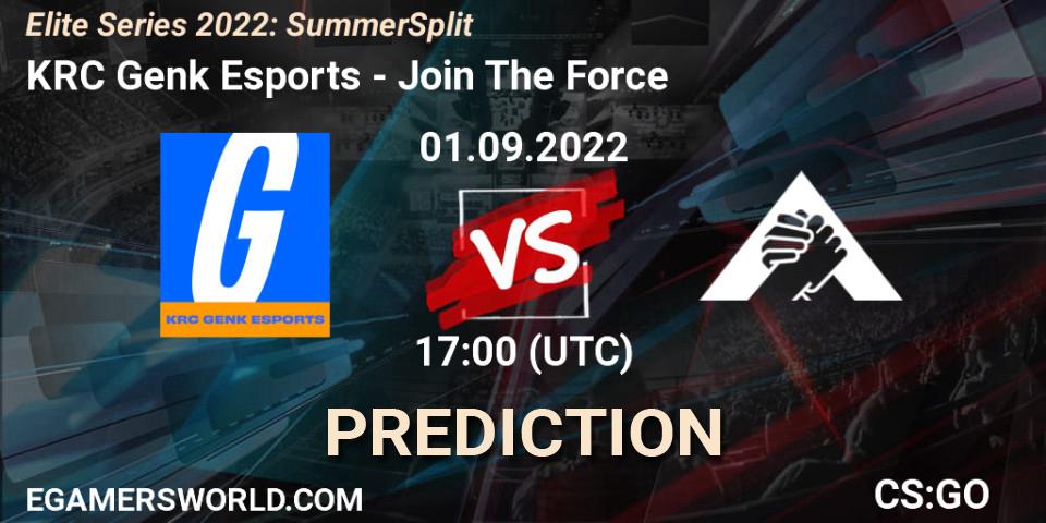 Pronósticos KRC Genk Esports - JoinTheForce. 01.09.2022 at 17:00. Elite Series 2022: Summer Split - Counter-Strike (CS2)