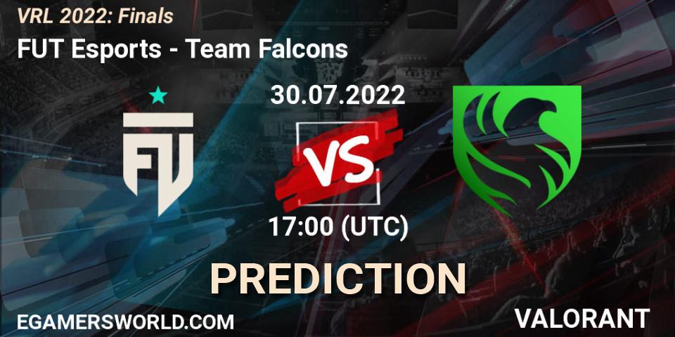 Pronósticos FUT Esports - Team Falcons. 30.07.2022 at 17:00. VRL 2022: Finals - VALORANT
