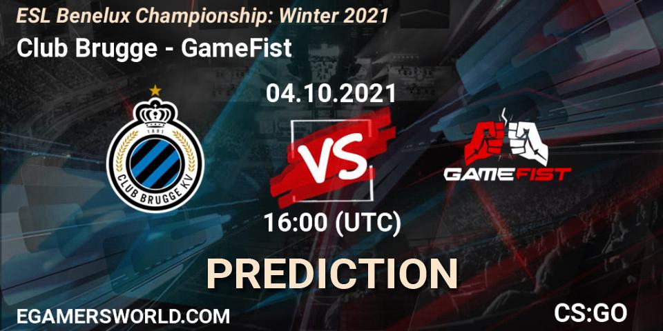 Pronósticos Club Brugge - GameFist. 04.10.21. ESL Benelux Championship: Winter 2021 - CS2 (CS:GO)