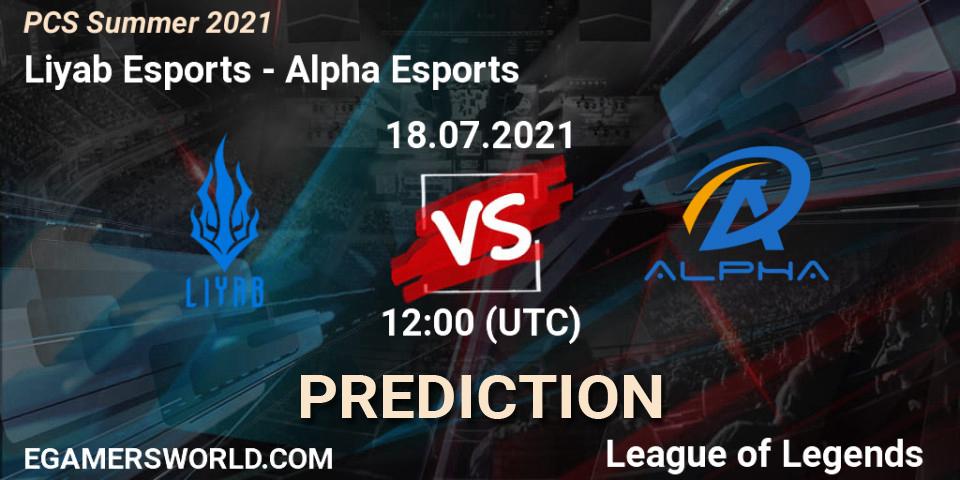 Pronósticos Liyab Esports - Alpha Esports. 18.07.2021 at 12:00. PCS Summer 2021 - LoL