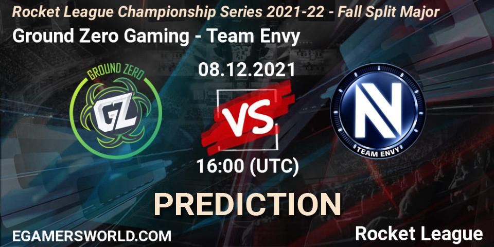 Pronósticos Ground Zero Gaming - Team Envy. 08.12.21. RLCS 2021-22 - Fall Split Major - Rocket League