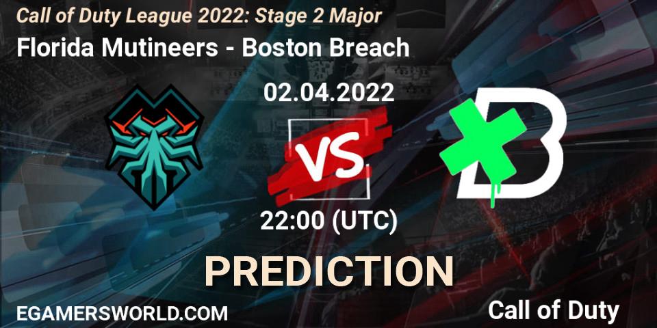 Pronósticos Florida Mutineers - Boston Breach. 02.04.22. Call of Duty League 2022: Stage 2 Major - Call of Duty
