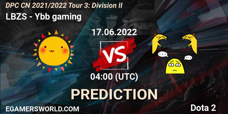 Pronósticos LBZS - Ybb gaming. 17.06.2022 at 04:02. DPC CN 2021/2022 Tour 3: Division II - Dota 2