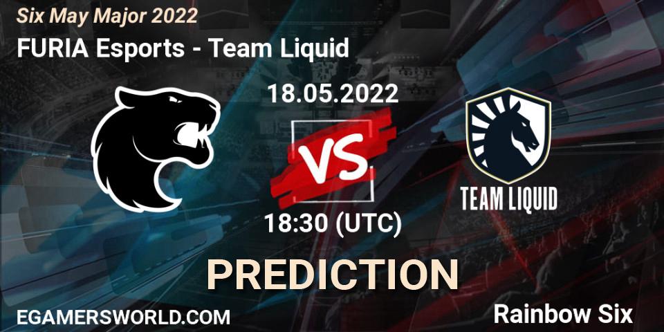 Pronósticos Team Liquid - FURIA Esports. 18.05.2022 at 18:50. Six Charlotte Major 2022 - Rainbow Six