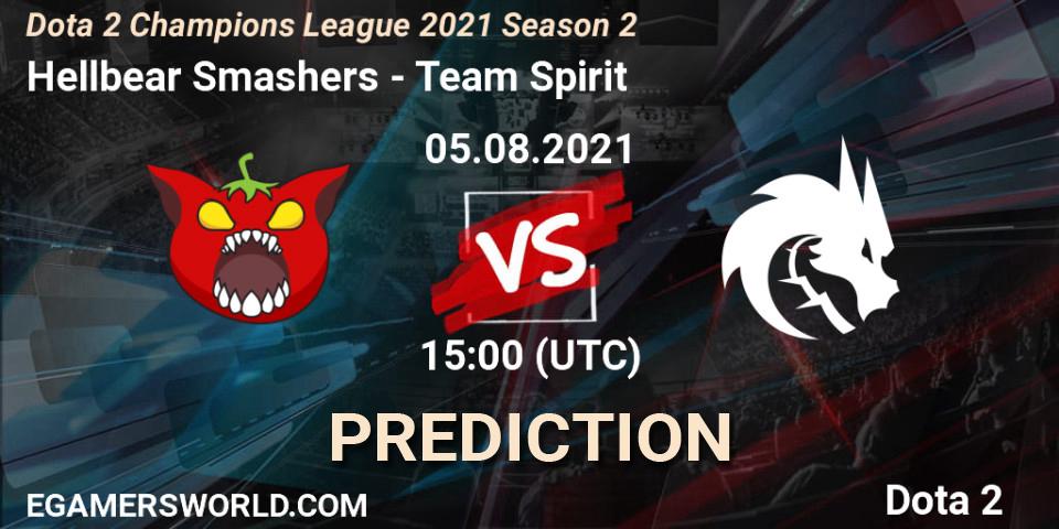 Pronósticos Hellbear Smashers - Team Spirit. 05.08.2021 at 15:08. Dota 2 Champions League 2021 Season 2 - Dota 2