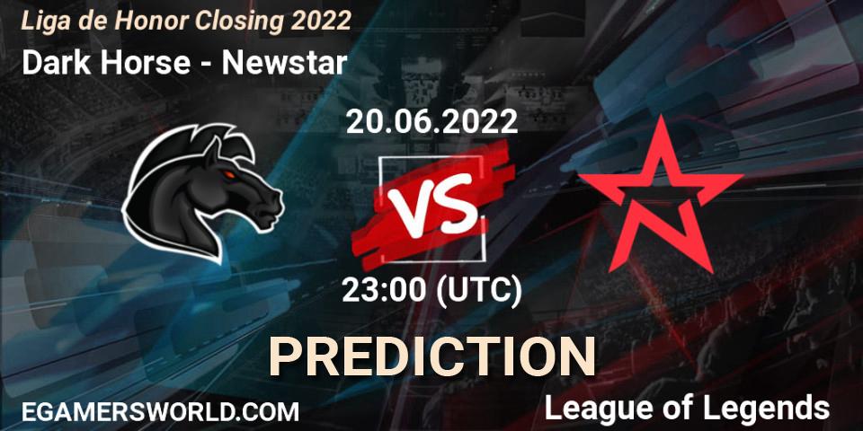 Pronósticos Dark Horse - Newstar. 20.06.22. Liga de Honor Closing 2022 - LoL