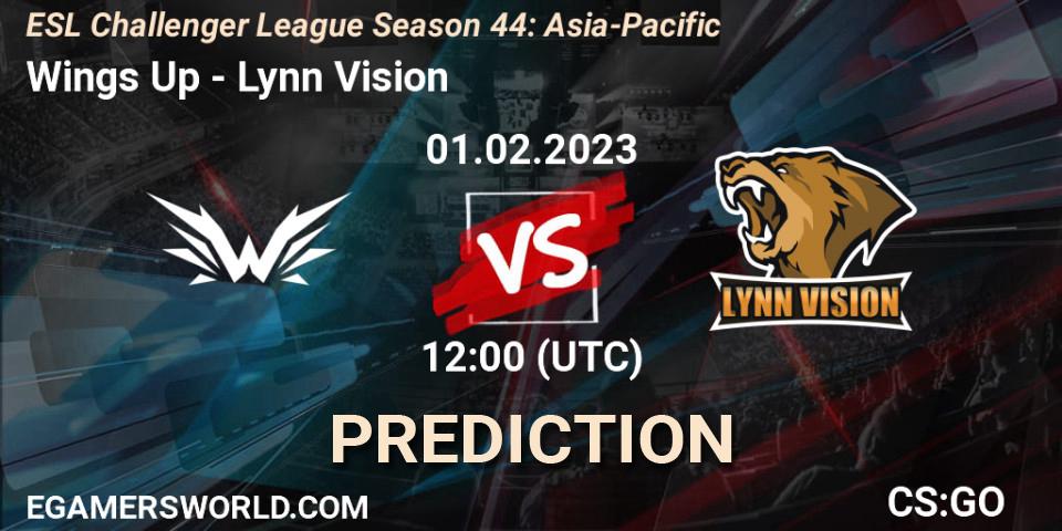 Pronósticos Wings Up - Lynn Vision. 01.02.23. ESL Challenger League Season 44: Asia-Pacific - CS2 (CS:GO)