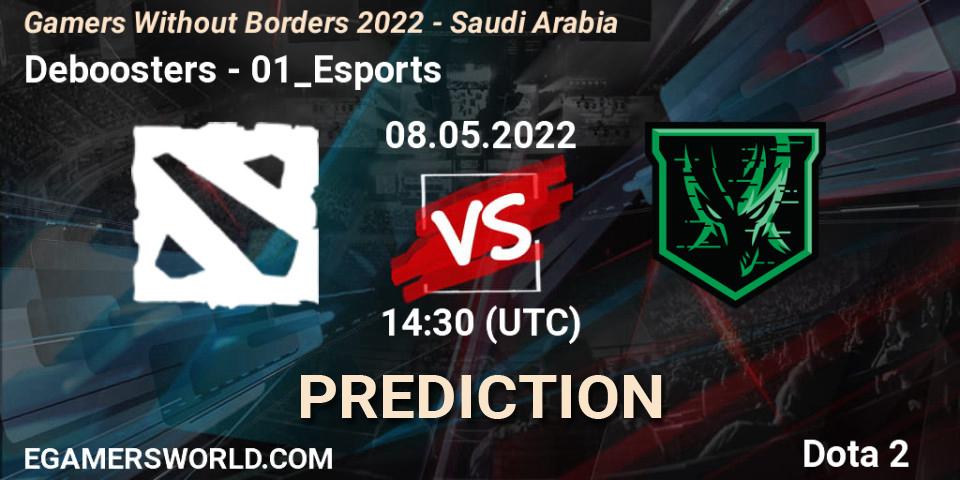 Pronósticos Deboosters - 01_Esports. 08.05.2022 at 14:25. Gamers Without Borders 2022 - Saudi Arabia - Dota 2