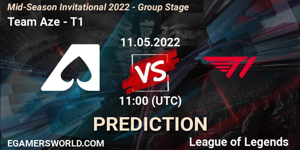 Pronósticos Team Aze - T1. 11.05.2022 at 11:20. Mid-Season Invitational 2022 - Group Stage - LoL
