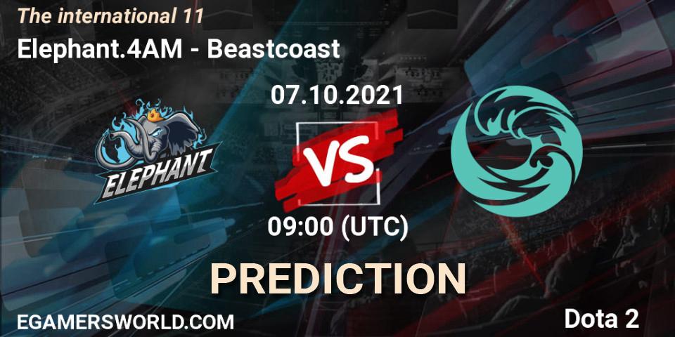 Pronósticos Elephant.4AM - Beastcoast. 07.10.2021 at 11:04. The Internationa 2021 - Dota 2