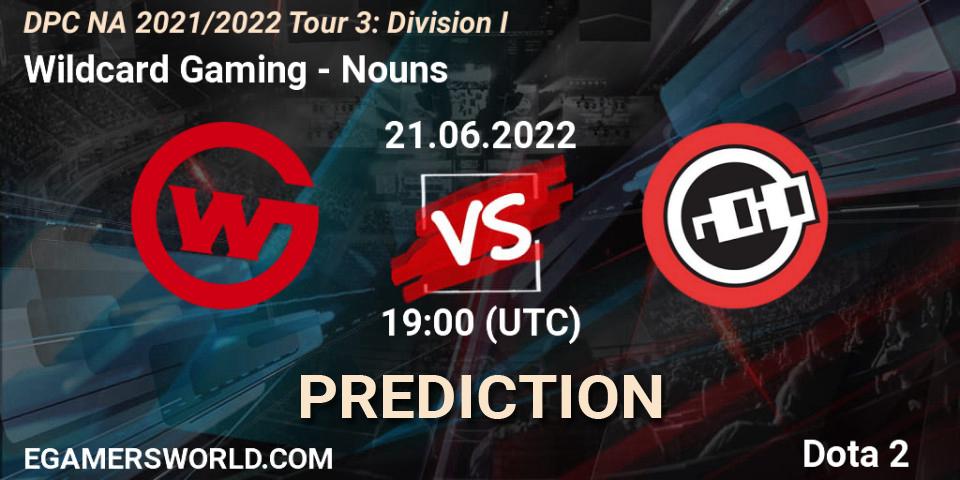 Pronósticos Wildcard Gaming - Nouns. 21.06.2022 at 20:42. DPC NA 2021/2022 Tour 3: Division I - Dota 2