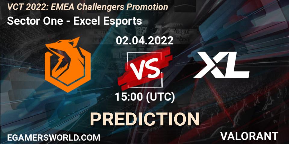 Pronósticos Sector One - Excel Esports. 02.04.2022 at 15:00. VCT 2022: EMEA Challengers Promotion - VALORANT
