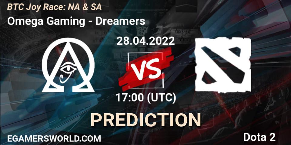 Pronósticos Omega Gaming - Dreamers. 28.04.2022 at 17:05. BTC Joy Race: NA & SA - Dota 2