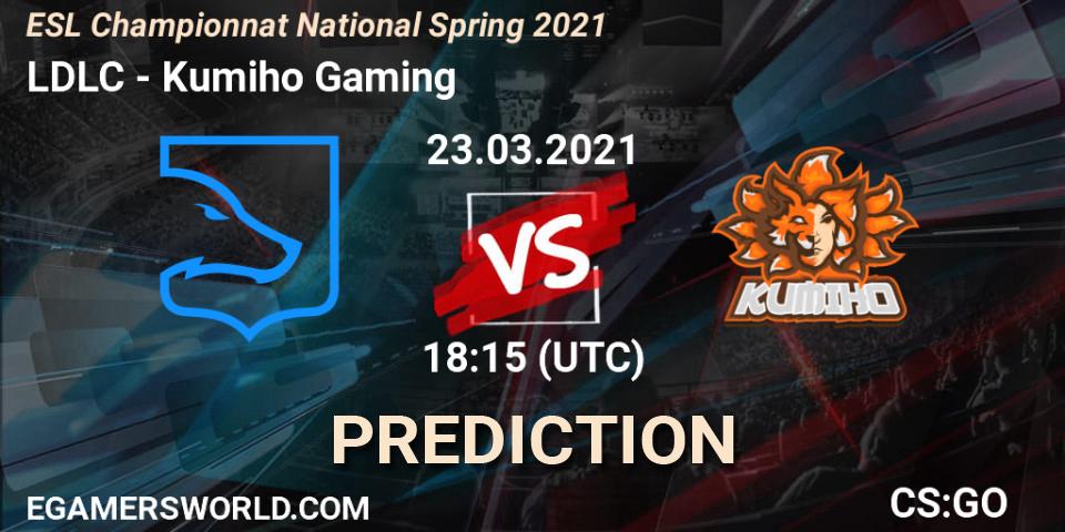 Pronósticos LDLC - Kumiho Gaming. 23.03.2021 at 18:15. ESL Championnat National Spring 2021 - Counter-Strike (CS2)
