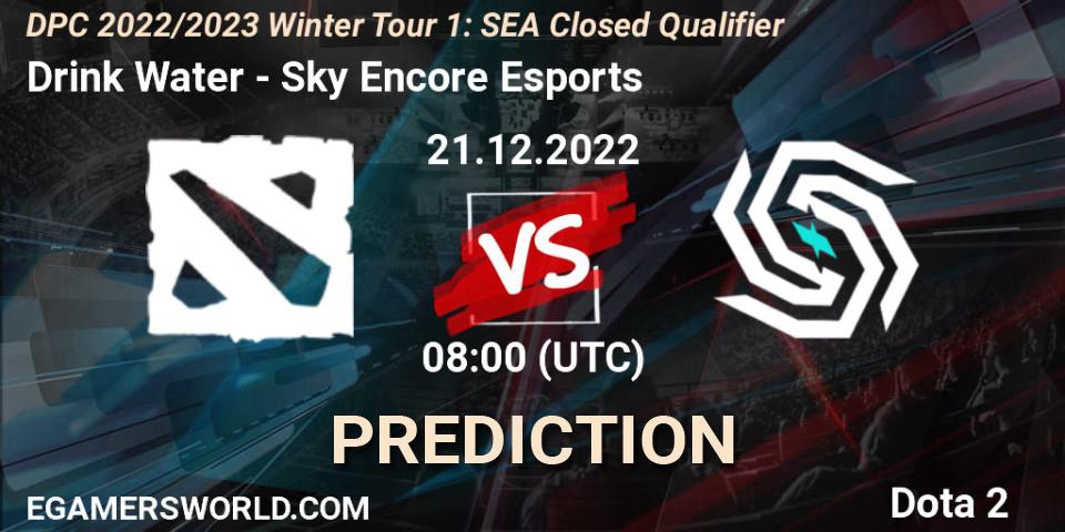 Pronósticos Drink Water - Sky Encore Esports. 21.12.2022 at 08:00. DPC 2022/2023 Winter Tour 1: SEA Closed Qualifier - Dota 2