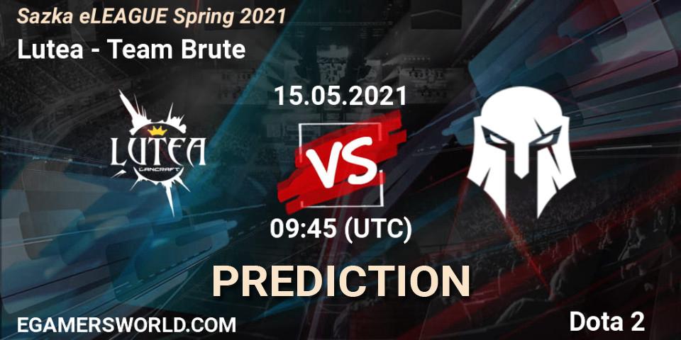 Pronósticos Lutea - Team Brute. 15.05.2021 at 09:43. Sazka eLEAGUE Spring 2021 - Dota 2