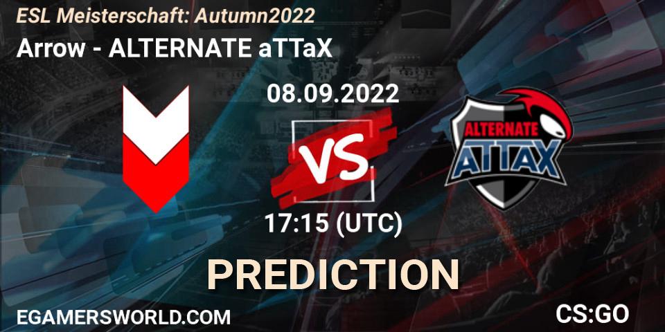 Pronósticos Arrow - ALTERNATE aTTaX. 08.09.2022 at 17:15. ESL Meisterschaft: Autumn 2022 - Counter-Strike (CS2)