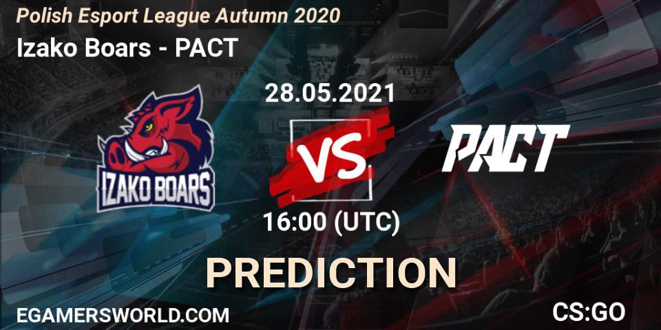 Pronósticos Izako Boars - PACT. 28.05.21. Polish Esport League Spring 2021 Finals - CS2 (CS:GO)