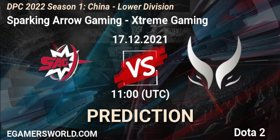 Pronósticos Sparking Arrow Gaming - Xtreme Gaming. 17.12.2021 at 10:54. DPC 2022 Season 1: China - Lower Division - Dota 2