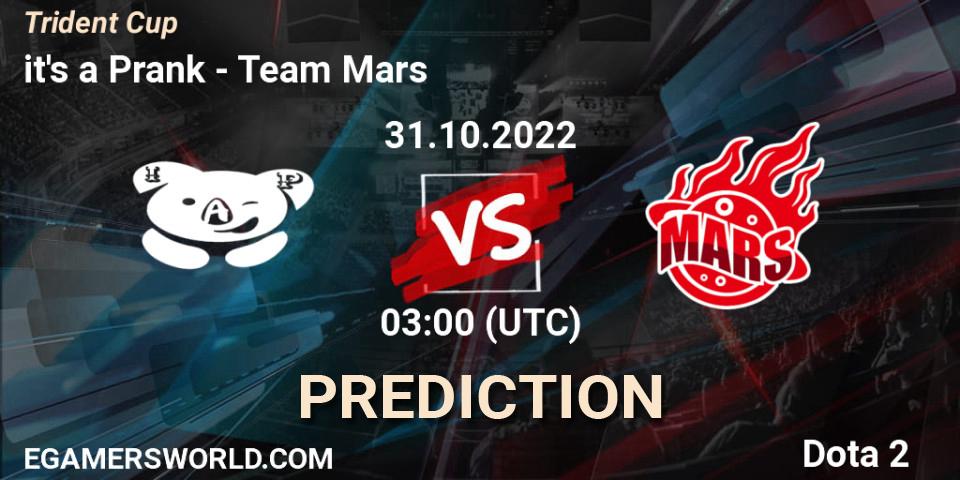 Pronósticos it's a Prank - Team Mars. 31.10.22. Trident Cup - Dota 2