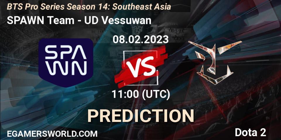 Pronósticos SPAWN Team - UD Vessuwan. 09.02.23. BTS Pro Series Season 14: Southeast Asia - Dota 2