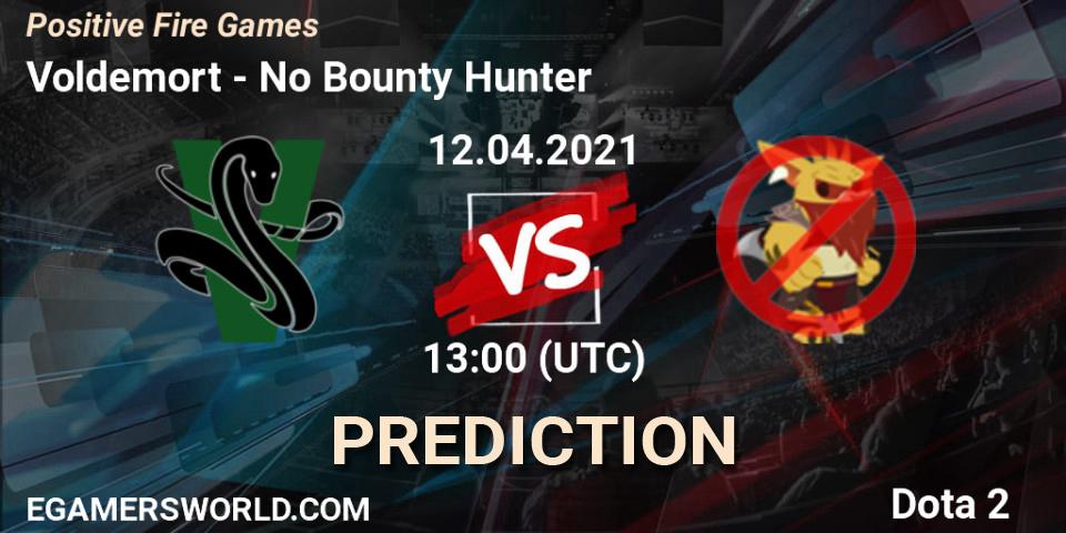 Pronósticos Voldemort - No Bounty Hunter. 12.04.2021 at 19:09. Positive Fire Games - Dota 2