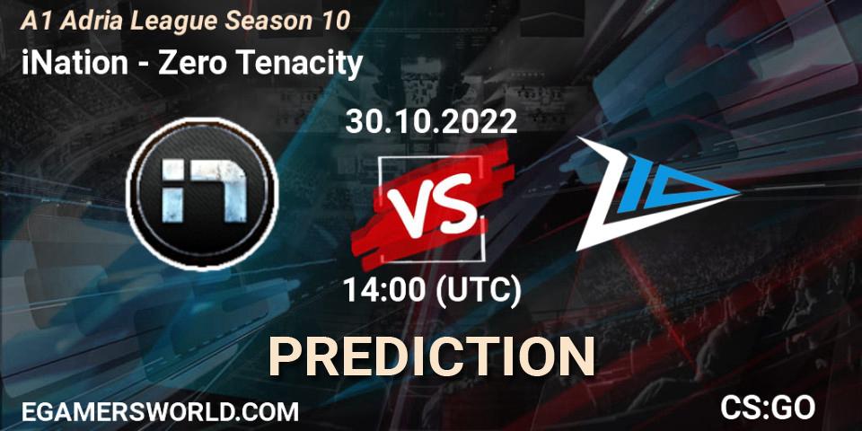 Pronósticos iNation - Zero Tenacity. 30.10.2022 at 15:00. A1 Adria League Season 10 - Counter-Strike (CS2)