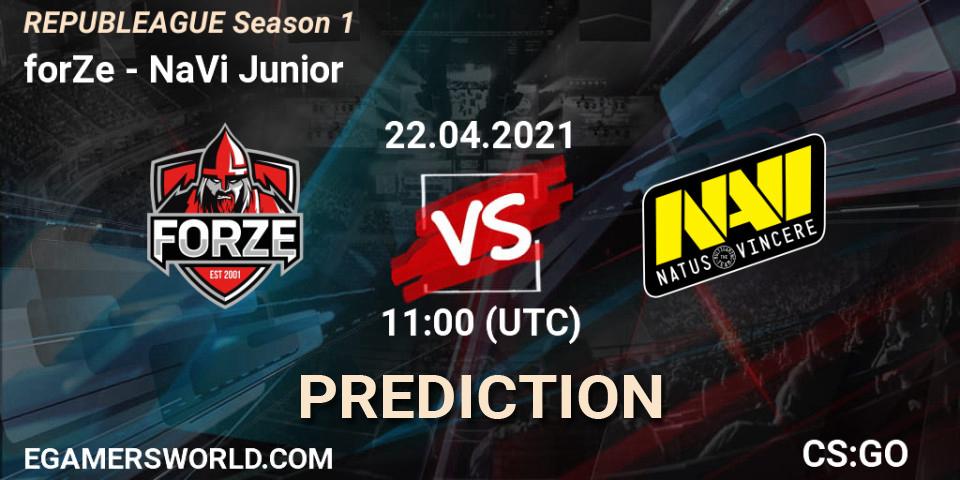 Pronósticos forZe - NaVi Junior. 22.04.2021 at 11:00. REPUBLEAGUE Season 1 - Counter-Strike (CS2)