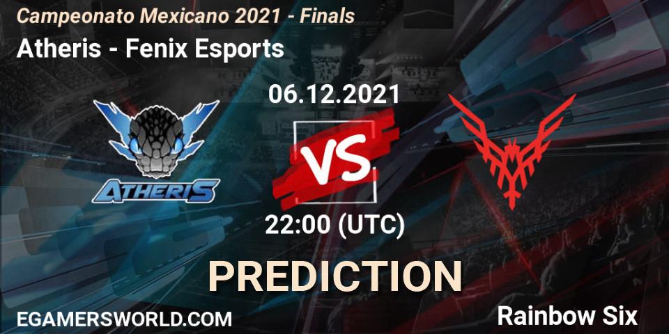Pronósticos Atheris - Fenix Esports. 06.12.2021 at 22:00. Campeonato Mexicano 2021 - Finals - Rainbow Six