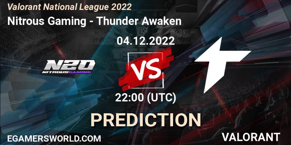 Pronósticos Nitrous Gaming - Thunder Awaken. 04.12.22. Valorant National League 2022 - VALORANT