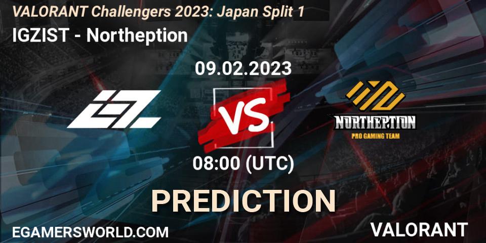 Pronósticos IGZIST - Northeption. 09.02.23. VALORANT Challengers 2023: Japan Split 1 - VALORANT
