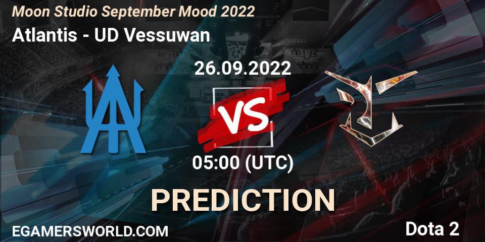 Pronósticos Atlantis - UD Vessuwan. 26.09.2022 at 05:00. Moon Studio September Mood 2022 - Dota 2