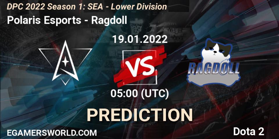Pronósticos Polaris Esports - Ragdoll. 19.01.22. DPC 2022 Season 1: SEA - Lower Division - Dota 2