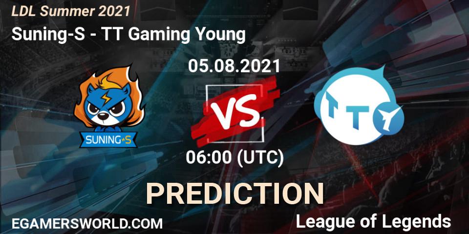 Pronósticos Suning-S - TT Gaming Young. 05.08.21. LDL Summer 2021 - LoL