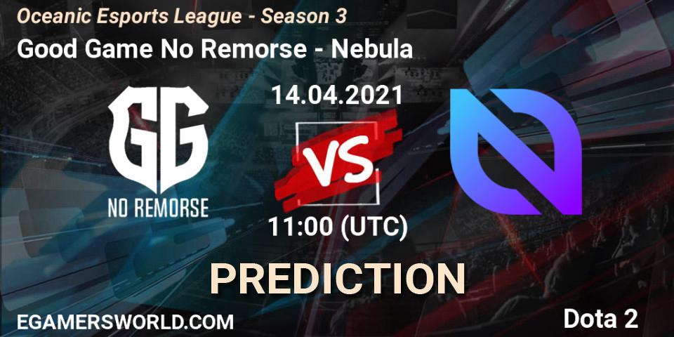 Pronósticos Good Game No Remorse - Nebula. 14.04.21. Oceanic Esports League - Season 3 - Dota 2