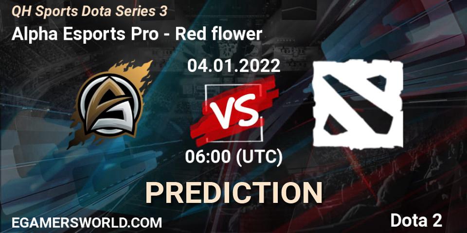 Pronósticos Alpha Esports Pro - Red flower. 04.01.2022 at 06:22. QH Sports Dota Series 3 - Dota 2