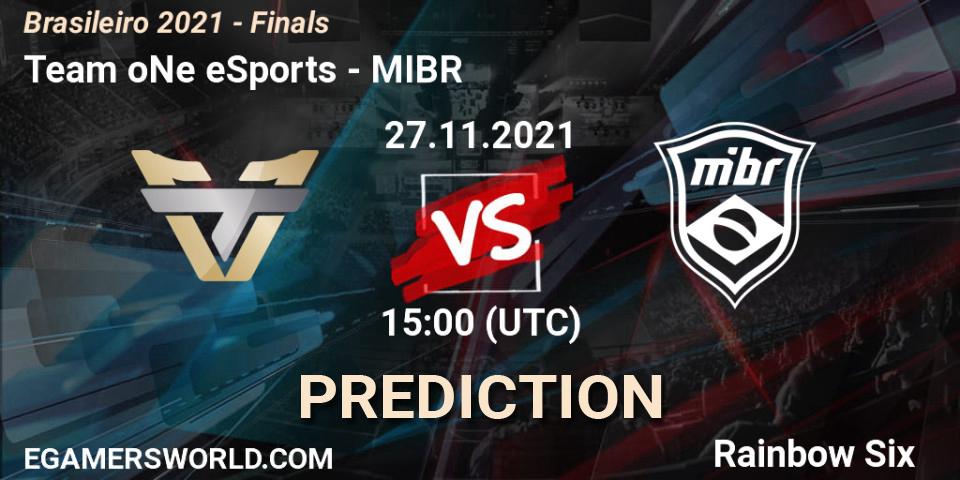 Pronósticos Team oNe eSports - MIBR. 27.11.21. Brasileirão 2021 - Finals - Rainbow Six